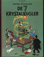 Tintin: Krystalkugler Softcover - Cobolt Hardback  - 9788770854450