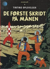 Tintin: Første Skridt Månen Softcover - Cobolt Hardback  - 9788770854658