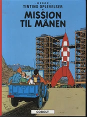 Tintin: Mission Til Månen Softcover - Cobolt Hardback  - 9788770854641