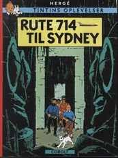 Tintin: Rute 714 Til Sydney Softcover - Cobolt Hardback  - 9788770854962