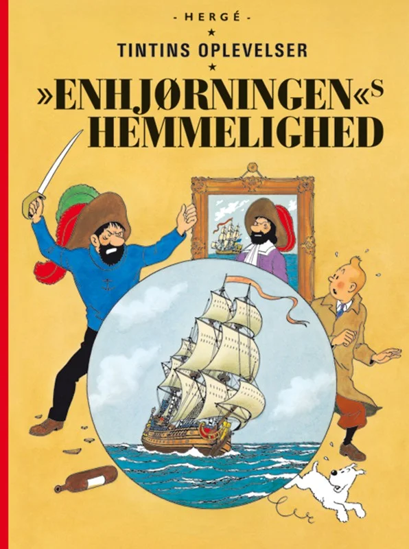 Tintin: Enhjørningen Hemmelighed Softcover - Cobolt Hardback - 9788770854375