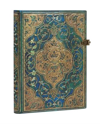 Turquoise Chronicles Midi Lined Hardcover Journal - Paperblanks Hardback  - 9781439732144