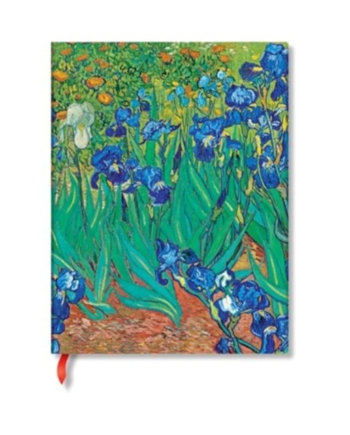 Van Gogh Irises Mini Unlined Journal Elastic Band - Paperblanks Hardback  - 9781439798096