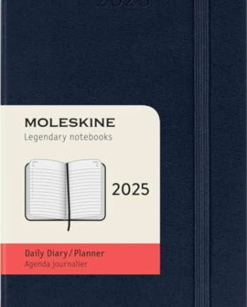 Moleskine 2025 Month Daily Pocket Hardcover Notebook Sapphire Blue - Moleskine Hardback  - 8056999270186