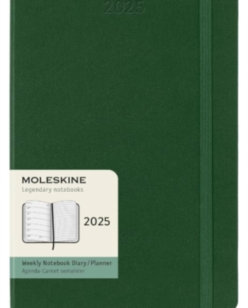 Grøn Moleskine 2025 Month Weekly Hardcover Notebook Myrtle Green - Moleskine Hardback  - 8056999270711