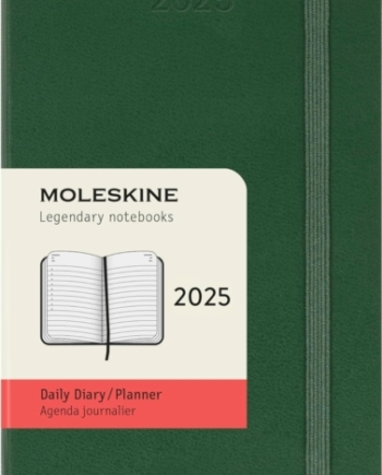 Grøn Moleskine 2025 Month Daily Pocket Hardcover Notebook Myrtle Green - Moleskine Hardback  - 8056999270759