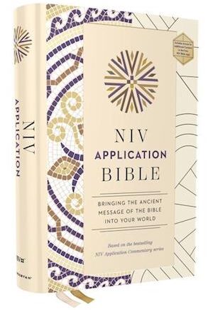 Amp Niv Application Bible Hardcover Multi Cream Red Letter Comfort Printamp Zondervan Bog - Zondervan Hardback  - 9780310465096