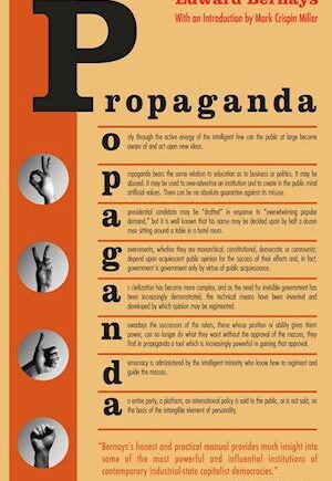 Amp Propagandaamp Edward Bernays Bog - Hardback  - 9781684228683