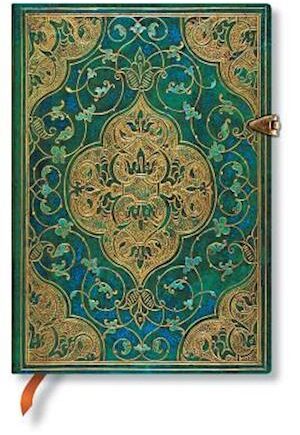 Amp Turquoise Chronicles Midi Lined Hardcover Journalamp Paperblanks Bog - Paperblanks Hardback  - 9781439732144