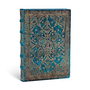 Amp Azure Equinoxe Midi Lined Hardcover Journal Elastic Band Closureamp Paperblanks Bog - Paperblanks Hardback  - 9781439735589