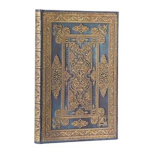 Amp Blue Luxe Luxe Design Midi Lined Journal Elastic Band Closureamp Paperblanks Bog - Paperblanks Hardback  - 9781439795910
