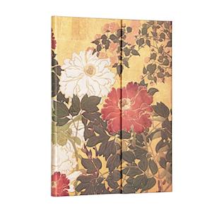 Amp Natsu Rinpa Florals Ultra Lined Journal Wrap Closureamp Bog - N/a Hardback  - 9781439796078