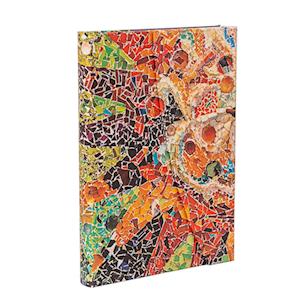 Amp Gaudis Sun Gaudis Mosaics Midi Unlined Journal Wrap Closureamp Paperblanks Bog - Paperblanks Hardback  - 9781439797952